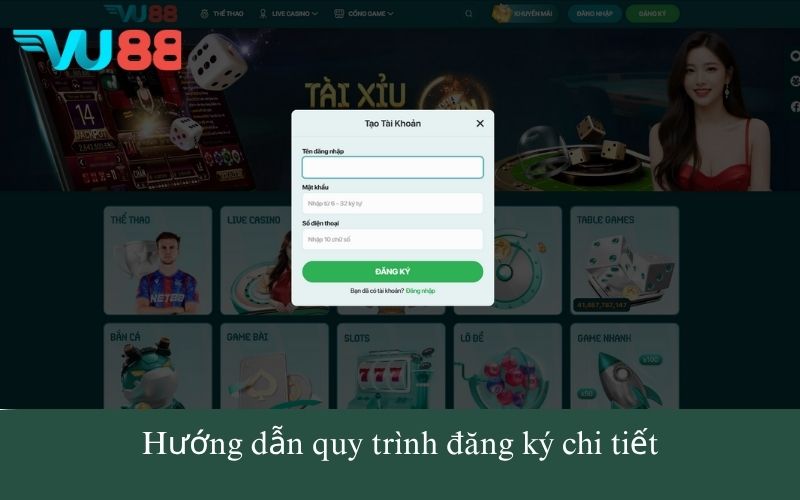 Hướng dẫn quy trình đăng ký chi tiết
