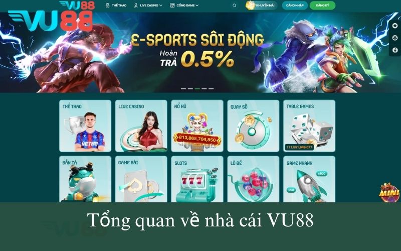 Tổng quan về nhà cái VU88