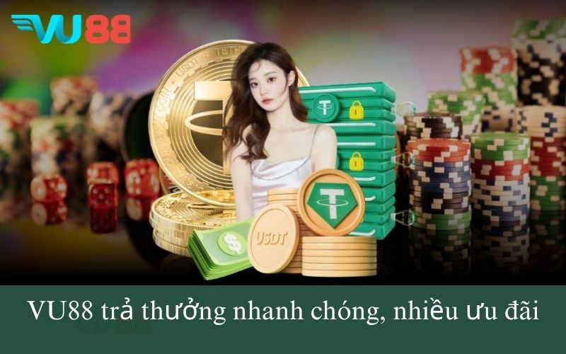 VU88 trả thưởng nhanh chóng, nhiều ưu đãi