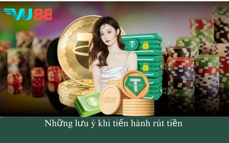 Những lưu ý khi tiến hành rút tiền