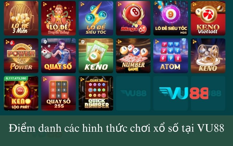Điểm danh các hình thức chơi xổ số tại VU88