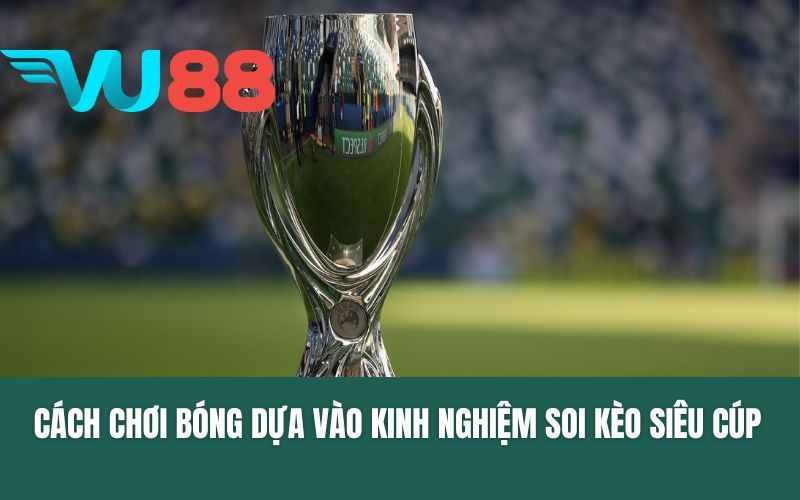 Những cách chơi bóng dựa vào kinh nghiệm soi kèo siêu Cúp.